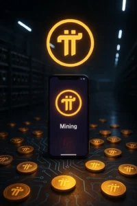 Join Pi Network: Start Mining Free Crypto Today 134 Join Pi Network mining featured image of the Pi logo in front of floor of coins
